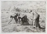 Jean-François Millet, Les Glaneuses, 1855, Etching