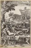 Cupido und Psyche by Giorgio Ghisi gen. Mantuano, 1574, Engraving, sold Oct 2008