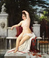 Carl Ludwig Jessen, Susanna im Bade, 1871, Oil on canvas