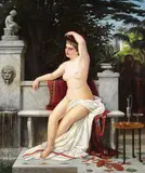 Carl Ludwig Jessen, Susanna im Bade, 1871, Oil on canvas