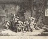 Adriaen van Ostade, Das Frühstück, 1664, Etching