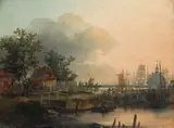 Küstenszene by Johann Ferdinand Julius Hintze, 1831, Oil on panel, sold Oct 2008