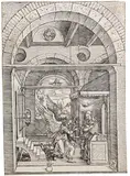 Mariä Verkündigung by Albrecht Durer, 1503, Woodcut, sold Oct 2008