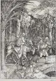 Die Flucht nach Ägypten by Albrecht Durer, 1504, Woodcut, sold Oct 2008