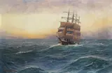 Alfred Jensen, Vollschiff auf See