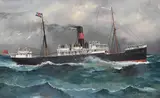 C. Edwards, 2 Gemälde: Australische Dampfschiffe "Sydney" und "Aramac", Oil