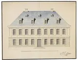 Johann Friedrich Böber, Entwurf für ein Wohnhaus, 1780, Watercolour