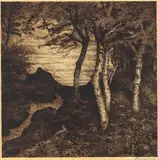 Hans am Ende, Worpsweder Landschaft, 1898, Etching