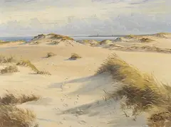 W. Störmer, Dünenlandschaft (List auf Sylt), Oil on canvas