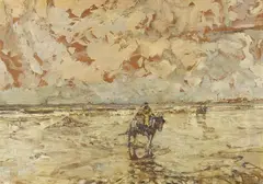 Julius Seyler, Krevettenfischer, 1900, Oil