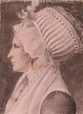 Antonio Carnicero, Zugeschrieben - Frauenporträt im Profil, 1800, Chalk drawing