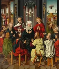 Sebald Bopp, Ausgiessung des Heiligen Geistes, 1490, Tempera
