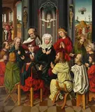 Sebald Bopp, Ausgiessung des Heiligen Geistes, 1490, Tempera