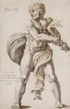 Pluto by Joachim von Sandrart, 1680, Pen and ink drawing, sold Apr 2008