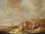 Benjamin Gerritsz Cuyp, Strandlandschaft vor Scheveningen, Oil on canvas