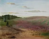 Fritz Overbeck, Landschaft mit Buchweizenfeldern