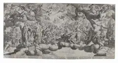 Die Hochzeit von Amor und Psyche by Hendrik Goltzius, 1587, Engraving, sold Apr 2008