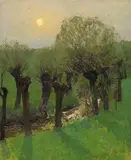 Max Clarenbach, Kopfweiden am Schwarzbach bei Wittlaer
