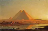 Ernst Koerner, Die Pyramiden von Gizeh, 1909, Oil on canvas
