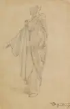 Carl Spitzweg, Figurenstudie