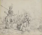 Die Taufe des Kämmerers by Rembrandt Harmensz van Rijn, 1641, Etching, sold Apr 2008