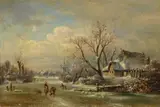 Adolf Stademann, Winterlandschaft, 1870, Oil on canvas