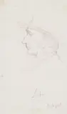 Carl Spitzweg, Porträtstudie Justus von Liebig