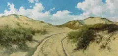 Hermann Seeger, Weg in Dünen, 1930, Oil on canvas
