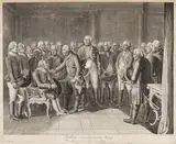 Daniel Nikolaus Chodowiecki, Ziethen vor seinem Könige sitzend, 1786, Etching