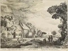Jan van de Velde, 2 Bll.: Sommer. Herbst, 1617, Etching