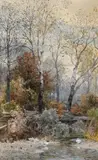 Hugo Darnaut, Waldbach mit Enten