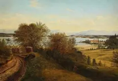 Georg Köster, Bayerischer See, 1836, Oil on paper