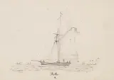 Themistockles von Eckenbrecher, 6 Bll.: Schiffsdarstellungen, Pencil drawing
