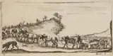 Stefano della Bella, 8 Bll. aus: Dessins de quelques conduites, 1650, Etching