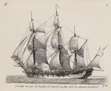 Pierre Ozanne, Mélanges de vaisseaux, de frégates, et de corvettes (2. Cahier), Etching