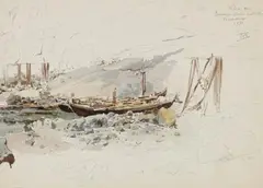 Themistockles von Eckenbrecher, Kilia am Schwarzen Meer nahe dem Bosporus, 1871, Watercolour