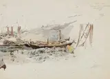 Themistockles von Eckenbrecher, Kilia am Schwarzen Meer nahe dem Bosporus, 1871, Watercolour