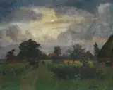 Otto Modersohn, Mond - Felder bei Neveln