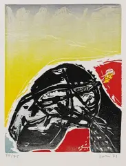 Asger Jorn, 12 Bll.: Etudes et surprises, 1971, Woodcut in colours