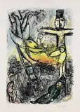 Marc Chagall, Jakobs Traum, 1971, Lithograph in colours
