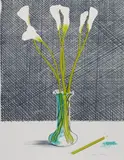 David Hockney, Lillies (Still Life), 1971, Lithograph in colours