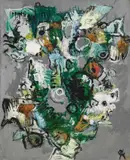 69/F 2 by Rolf Cavael, 1969, Oil on canvas, sold Apr 2008