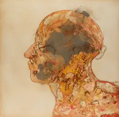 Damià Diaz, Ohne Titel (Kopf), 1990, Mixed media