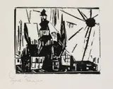 Lyonel Feininger, Troistedt, 1919, Woodcut