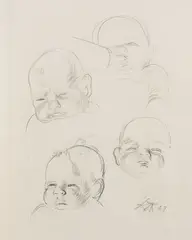 Ursus by Otto Dix, 1927, Pencil drawing, sold Apr 2008
