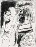 Le Vieux Roi by Pablo Picasso, 1959, Lithograph, sold Apr 2008