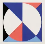 Walter Dexel, Diagonal-geteilt (Serie Scheibe im Quadrat)