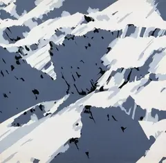 Aus: Schweizer Alpen I by Gerhard Richter, 1969, Silkscreen in colours, sold Apr 2008
