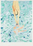 David Hockney, Olympische Spiele München 1972 (Diver), 1970, Lithograph in colours