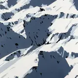 Gerhard Richter, Aus: Schweizer Alpen I, 1969, Silkscreen in colours